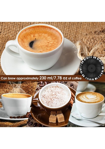 5pcs Nespresso Makinesi Için Yeniden Kullanılabilir Vertuo Kapsüller 2 Silikon Kapaklı Kahve Kapsülü 1 Kaşık ve Fırça (230ML) (Yurt Dışından) indirimleri