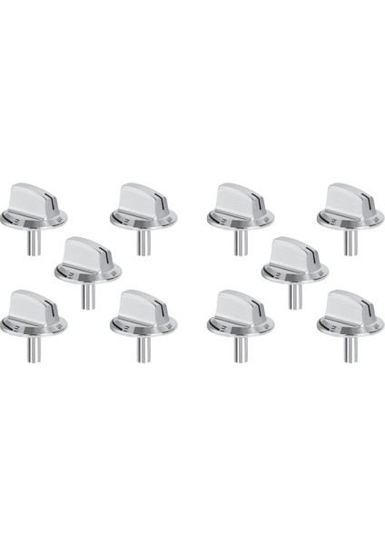 10 Paket Yükseltme 5304525746 Uzun Kök Soba Düğmeleri Frigidaire Gaz Sobası Menzili Fırın Düğmeleri ile Uyumlu (Yurt Dışından)