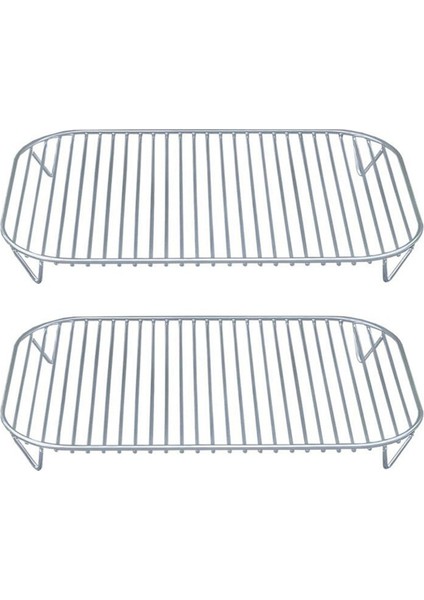 2pcs Paslanmaz Fırın Grill Raf Ninja Woodfire Için Hava Fritöz Sepeti OG701 OG75 7-1 Arada Hava Fritöz Net Sepetler Mutfak Aracı (Yurt Dışından)