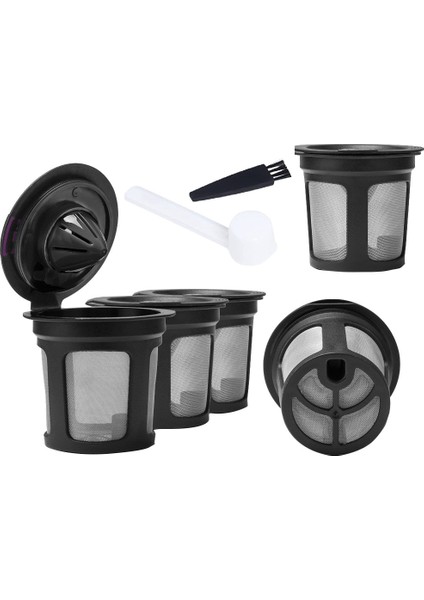 5 Adet Yeniden Kullanılabilir K Fincan Keurig 2 0 Bira Tek Fincan Kahve Makineleri Doldurulabilir Kcups Kahve Filtreleri Fırça Kaşıkla (Yurt Dışından)