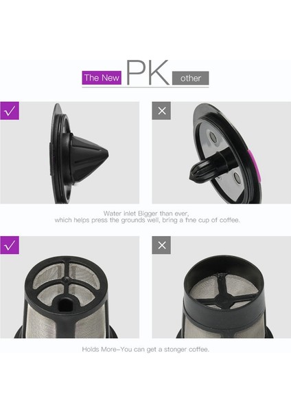 5 Adet Yeniden Kullanılabilir K Fincan Keurig 2 0 Bira Tek Fincan Kahve Makineleri Doldurulabilir Kcups Kahve Filtreleri Fırça Kaşıkla (Yurt Dışından) fırsatları