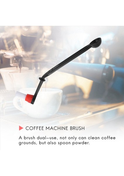 5x 2 Arada 1 Kahve Makinesi Fırçası Naylon Espresso Kahve Öğütücü Fırçaları Kahve Kaşık Makine Grubu Kafa Mutfak Araçları (Yurt Dışından) modelleri