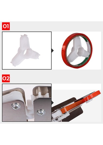 2x Paslanmaz Çelik Süpermarket Torbası Sızdırmazlık Makinesi Gıda Ambalaj Meyve Meyve Dükkanı Paketleyici Taşınabilir Bant Kesici Dispenser (Yurt Dışından) fırsatları