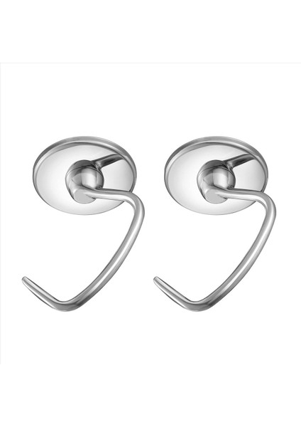 2x Paslanmaz Çelik Hamur Kancası Ek Mutfaklı Için 4 5-5 Quart Eğim Kafası Stand Mikser Yedek Parçalar Ekmek Kancaları (Yurt Dışından)