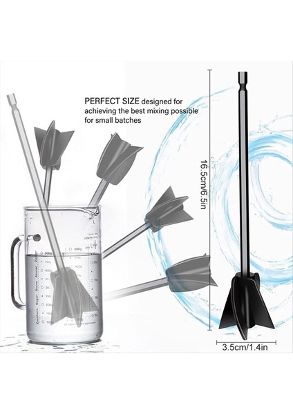 16 Pcs Reçine Mikser Güçlü Karıştırma Için Epoksi Epoksi ve Boya Mikseri Matkapı Için Matkap Için Yeniden Kullanılabilir Çok Amaçlı Epoksi (Yurt Dışından) modelleri