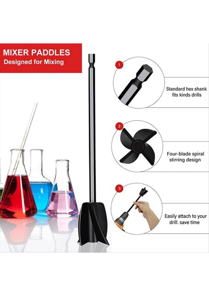 16 Pcs Reçine Mikser Güçlü Karıştırma Için Epoksi Epoksi ve Boya Mikseri Matkapı Için Matkap Için Yeniden Kullanılabilir Çok Amaçlı Epoksi (Yurt Dışından) indirimleri