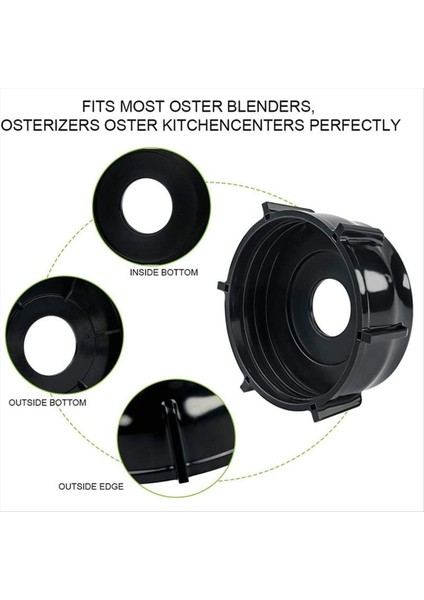 2pcs 4902-003 Oster ve Osterizizer Blenders Için Blender Kavanoz Dip Premium Oster Blender Yedek Parçaları (Siyah) (Yurt Dışından) modelleri