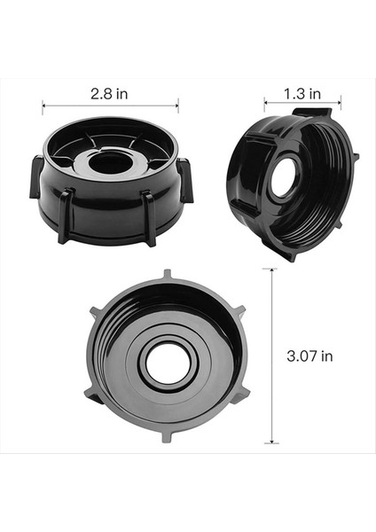 2pcs 4902-003 Oster ve Osterizizer Blenders Için Blender Kavanoz Dip Premium Oster Blender Yedek Parçaları (Siyah) (Yurt Dışından) fırsatları