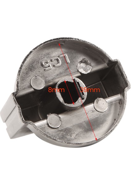 8pcs Metal 8mm Universal Gaz Soba Kontrol Topları Adaptörler Fırın Anahtarı Pişirme Yüzey Kontrolü Kilitler Gaz Sobası Fırın Kuşları (Yurt Dışından)