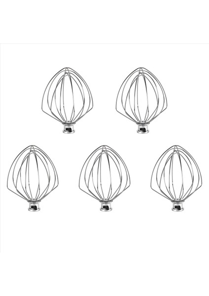 5x KN256WW 6 Telli Kırbaç Ek Mutfaktaid 5-6 Quart Bowl-Lift Stand Mikser Değiştirme Yumurta Kremi Karıştırıcı (Yurt Dışından)