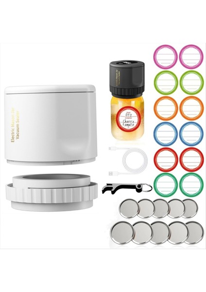 Ağız ve Normal Mason Kapakları Vakum Sızdırmazlık Makinesi Beyaz ile Canning Kavanozları Için Elektrikli Mason Kavanoz Vakum Sızdırmazlığı (Yurt Dışından)