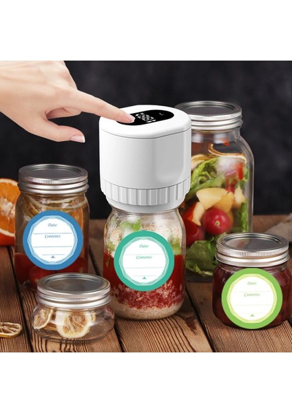 Ağız ve Normal Mason Kapakları Vakum Sızdırmazlık Makinesi Beyaz ile Canning Kavanozları Için Elektrikli Mason Kavanoz Vakum Sızdırmazlığı (Yurt Dışından) modelleri