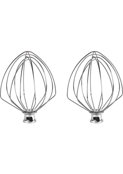 2x KN256WW 6 Telli Kırbaç Ek Mutfaktaid 5-6 Quart Bowl-Lift Stand Mikser Değiştirme Yumurta Kremi Karıştırıcı (Yurt Dışından)