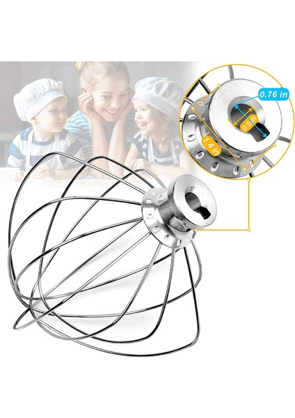 2x KN256WW 6 Telli Kırbaç Ek Mutfaktaid 5-6 Quart Bowl-Lift Stand Mikser Değiştirme Yumurta Kremi Karıştırıcı (Yurt Dışından) fırsatları