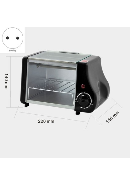 Mini Elektrikli Fırın Kızartma Tost Makinesi Pişirme Makinesi Biftek Kızarmış Yumurtalar Omlet Tavan Zamanlayıcısı Ab Fiş Pembe (Yurt Dışından) fiyatları