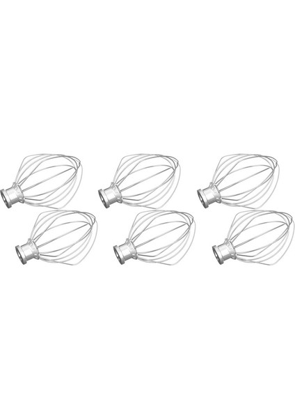 6 Paket Paslanmaz Çelik Tel Kırbaç Karıştırıcı Mutfaktaid Için K45WW Un Kek Balon Çırpma Yumurta Kremi Karıştırıcı (Yurt Dışından)