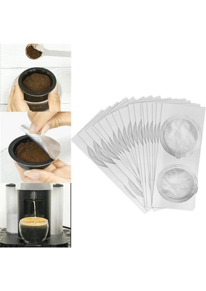 200PCS 62MM Tek Kullanımlık Kahve Kapsülü Contalar Folyolar Kremalı Köpük Kahve Filtre Kapağı Nespresso Vertuo Için (Yurt Dışından) fiyatları