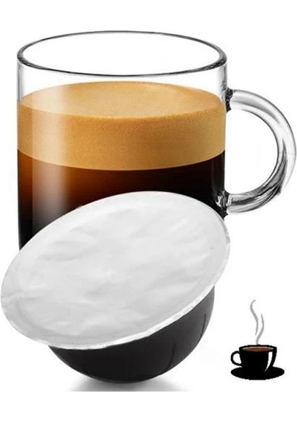 200PCS 62MM Tek Kullanımlık Kahve Kapsülü Contalar Folyolar Kremalı Köpük Kahve Filtre Kapağı Nespresso Vertuo Için (Yurt Dışından) modelleri