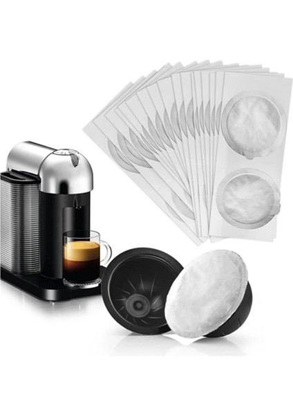 200PCS 62MM Tek Kullanımlık Kahve Kapsülü Contalar Folyolar Kremalı Köpük Kahve Filtre Kapağı Nespresso Vertuo Için (Yurt Dışından) indirimleri