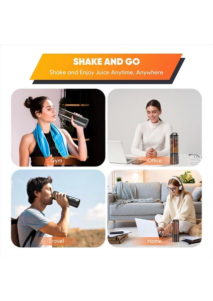 Taşınabilir Blender Shakes ve Smoothies Için Kişisel Boyut Blender 6 Ultra Keskin Bıçak 16 Oz USB Şarj Edilebilir Siyah (Yurt Dışından) fiyatları