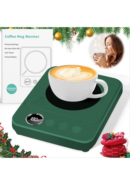Kahve Fincanı Masa Elektrikli Isıtmalı Kupa Kupası Isıtıcı Otomatik Kapatma Ofis Masası Ev Mutfak Yeşil Eu Fiş (Yurt Dışından) fiyatları