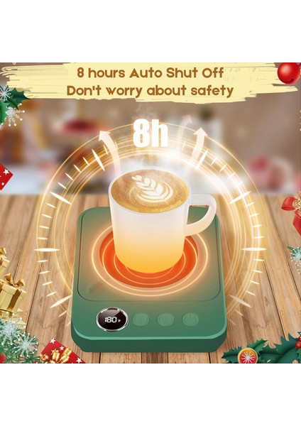 Kahve Fincanı Masa Elektrikli Isıtmalı Kupa Kupası Isıtıcı Otomatik Kapatma Ofis Masası Ev Mutfak Yeşil Eu Fiş (Yurt Dışından) modelleri