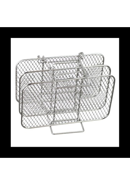 Ninja Çift Hava Fritözü Için Hava Fritöz Rafı 304 Paslanmaz Çelik Çok Katmanlı Dehidratör Raf Raf Tost Rafı Hava Fritöz Aksesuarları (Yurt Dışından) fiyatları