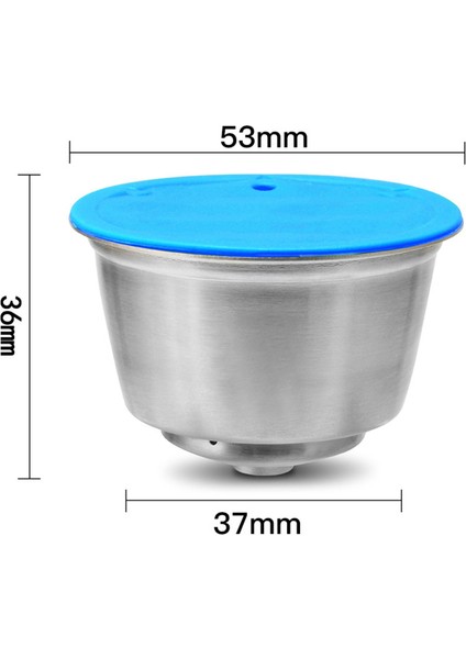 Nescafe/dolce-Gusto Seti Için Dolce-Gusto Paslanmaz Çelik Kahve Filtresi Için 2x Yeniden Kullanılabilir Kapsül (Kaşık ve Fırça Ile) (Yurt Dışından) fırsatları