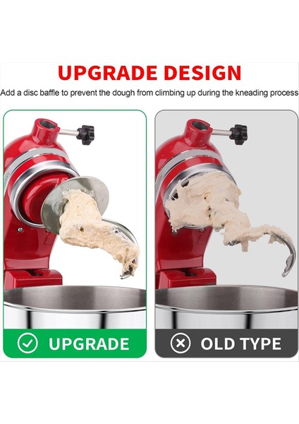 Kitchenaid Stand Mixer Için Paslanmaz Çelik Spiral Hamur Kancası Tilt-Head Stand Mikserleri Için 4 5-5 Qt Karıştırma Kasesi (Yurt Dışından) fırsatları