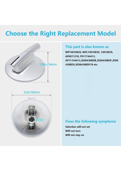 8-Pack 74010839 Yüzey Brülörü Için Jenn Air Soba/soba Için Yedek PARÇALAR-WP74010839 7737P372-60 (Yurt Dışından) fırsatları