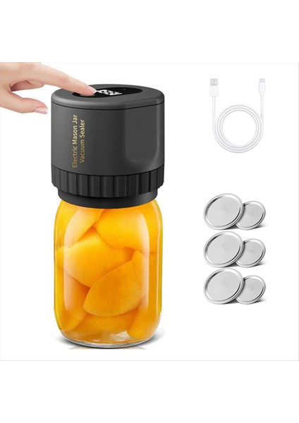 Can Kapakları ile Mason Kavanozlar Için Elektrikli Vakum Sızdırmazlık Maddesi Konserve Kavanozları Için Kavanoz Vakum Sızdırmazlık Maddesi Vakum Sızdırmazlık Makinesi Kiti (Yurt Dışından) indirimleri