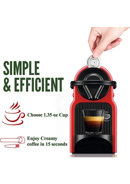 4x Espresso Doldurulabilir Kapsüller Yeniden Kullanılabilir Nespresso Pod Espresso Kahve Kapsül Paslanmaz Çelik Kapsüller Uyumlu (Yurt Dışından) fiyatları