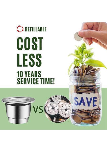 4x Espresso Doldurulabilir Kapsüller Yeniden Kullanılabilir Nespresso Pod Espresso Kahve Kapsül Paslanmaz Çelik Kapsüller Uyumlu (Yurt Dışından) indirimleri