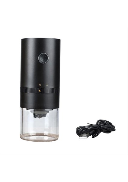Taşınabilir Elektrikli Kahve Öğütücü Üreticileri 4 Bardak Ekspreso-Grinds-Coarse Kahve Tozu USB Şarj Edilebilir Siyah (Yurt Dışından) fiyatları