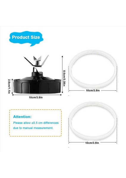 Ninja Blender Yedek Parçaları Için 2x 6 Kanat Nutri Ninja Otomatik Iq BL450-70 BL451-70 BL454-70 BL455-70 (Yurt Dışından) fırsatları