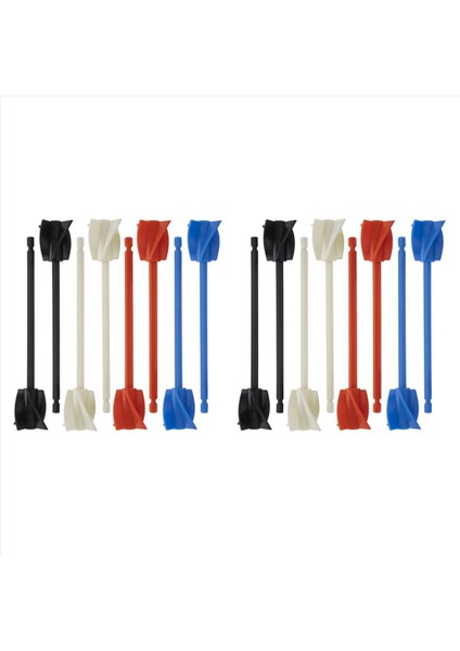 16PCS Reçine Mikser Kürekleri Güçlü Karıştırma Için Epoksi Mikser Eki Yeniden Kullanılabilir Boya Mikseri Boya Karıştırıcı Eki (Yurt Dışından)