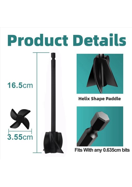 16PCS Reçine Mikser Kürekleri Güçlü Karıştırma Için Epoksi Mikser Eki Yeniden Kullanılabilir Boya Mikseri Boya Karıştırıcı Eki (Yurt Dışından) indirimleri