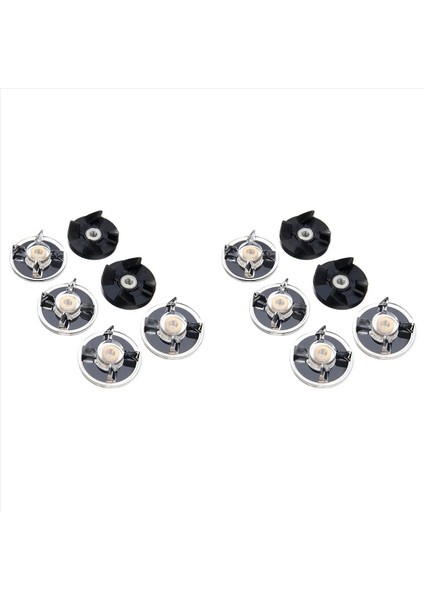 8 Plastik Dişli Tabanı + 4 Kauçuk Dişli Sihir Için 250W Blender Yedek Yedek Parça (Yurt Dışından)