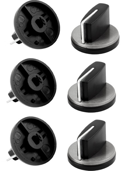 6x Gömülü Gaz Sobası Soba Düğmesi Düğmesi Kontağı Kapak Ateşleme Anahtarı (Yurt Dışından)