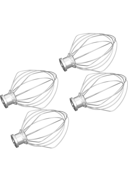 4 Paket Paslanmaz Çelik Tel Kırbaç Karıştırıcı Mutfaklı K45WW Un Kek Balon Çırpma Yumurta Kremi Karıştırıcı (Yurt Dışından)