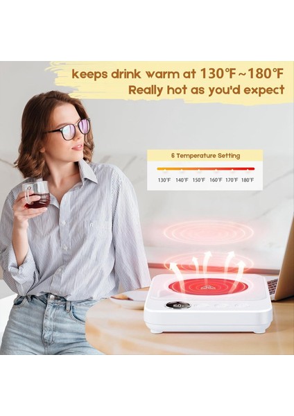 Kahve Fincanı Masa Elektrikli Isıtmalı Kupa Kupası Isıtıcı Otomatik Kapatma Ofis Masası Ev Mutfak Beyaz Eu Fiş (Yurt Dışından) modelleri
