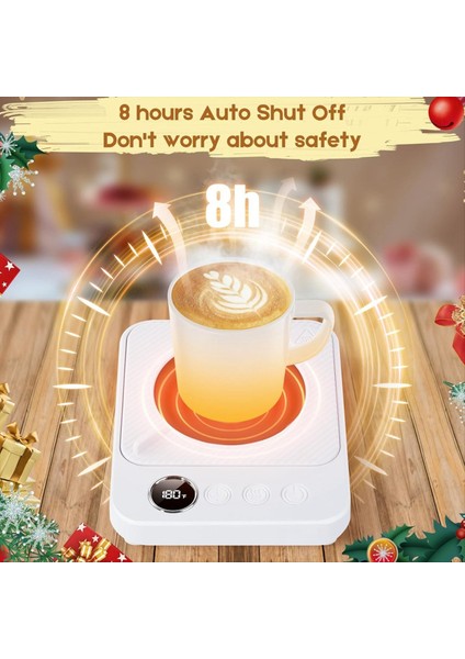 Kahve Fincanı Masa Elektrikli Isıtmalı Kupa Kupası Isıtıcı Otomatik Kapatma Ofis Masası Ev Mutfak Beyaz Eu Fiş (Yurt Dışından) fırsatları