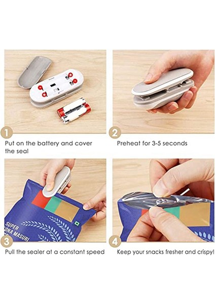 Mini Torba Sızdırmazlığı Taşınabilir Sızdırmazlık Torbaları Makinesi Elden Teslim Gıda Vakum Sızdırmazlık Makinesi Atıştırmalık Plastik Poşetler Depolama (Yurt Dışından) fiyatları