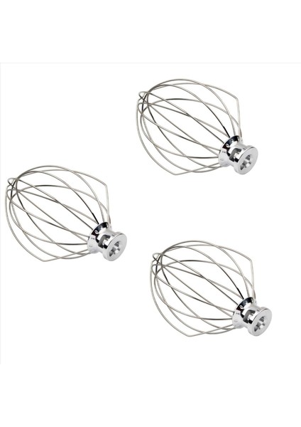 3x K5AWW Tel Kırbaç Çelik Tel Çırpma Paslanmaz Çelik Yumurta Çırpıcı Mikser Mixing Head 5qt American Kitchenaid (Yurt Dışından)