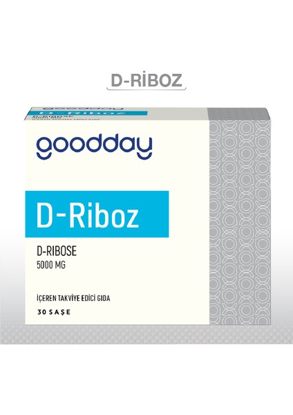 D-Riboz Toz Takviye Edici Gıda 30 Saşe 5000 mg Enerji Desteği İçin