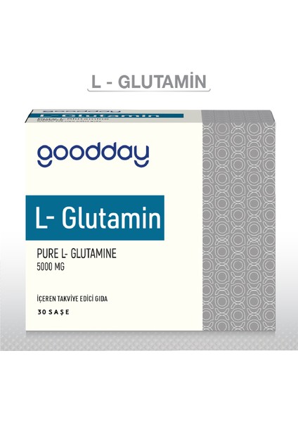 L-Glutamin 30 Saşe 5000 mg Sporcular için Amonyağı Temizleme Takviyesi