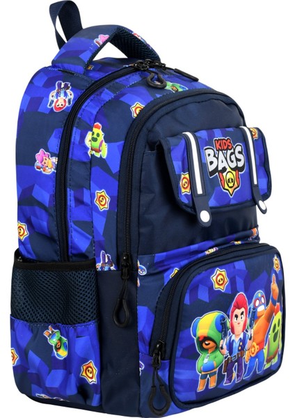 Kore Tarzı Kapaklı Lüks Erkek Çocuk Ortopedik İlkokul Çantası Folyolu Beslenme ve Kalemlik modelleri