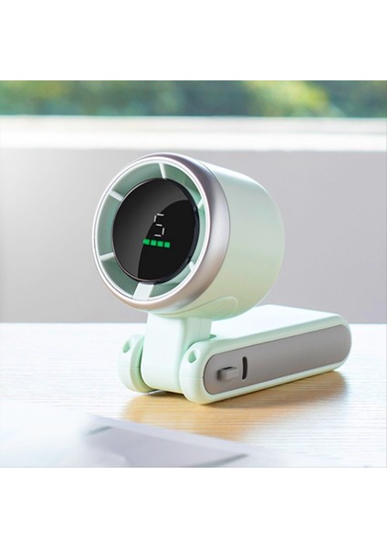 Taşınabilir El Mini Fan Katlanabilir Güçlü Rüzgarlar Turbo Fan Hızlı USB Şarj Edilebilir Kişisel Fan Dijital Ekran (Yurt Dışından) modelleri