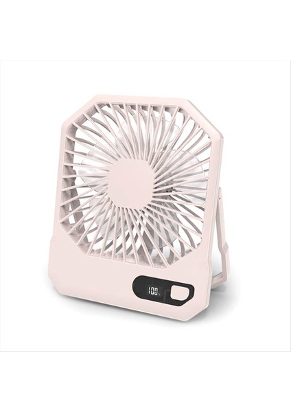 Kişisel Hayranlar Küçük Masa Fanı Taşınabilir Power Bank ile Seyahat Fanı 3 Hız Kişisel Fan Dış Pembe Için Sessiz Fan (Yurt Dışından)
