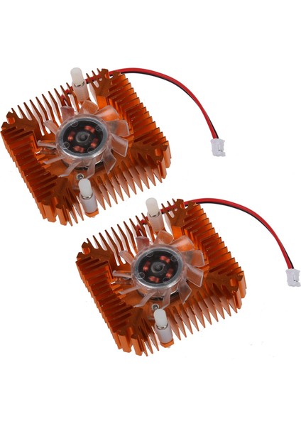 2x Pc Bilgisayar Dizüstü Bilgisayar Cpu VGA Video Kartı 55MM Soğutucu Soğutma Fanı Ispinsin (Yurt Dışından)
